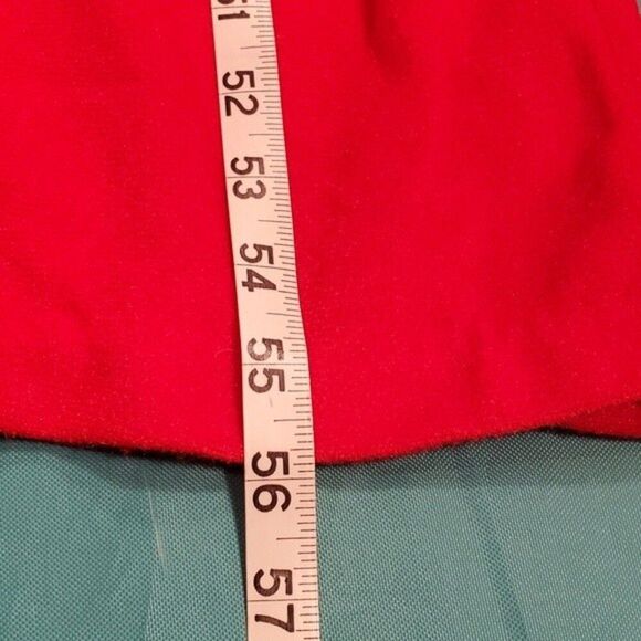 Katz Vintage 70's Embroidered Strawberries Christmas Red Zip Front Robe Size XL - Picture 11 of 12